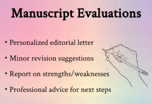 Curly Quotes Editing manuscript evaluations graphic